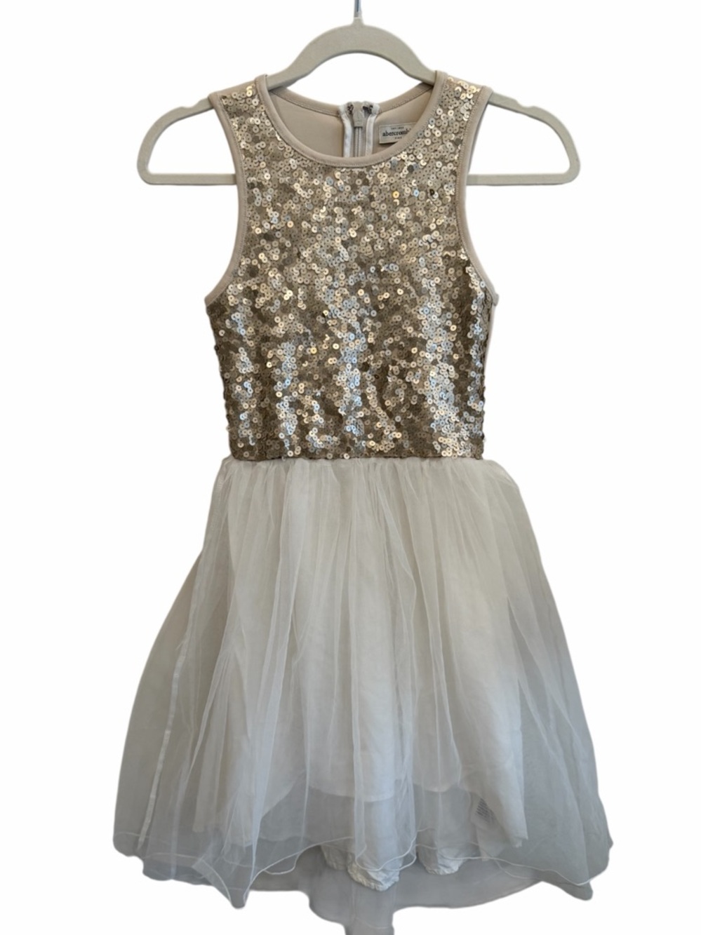 Abercrombie Kids‎ Gold Sequin Tulle Party Dress size 13 / 14